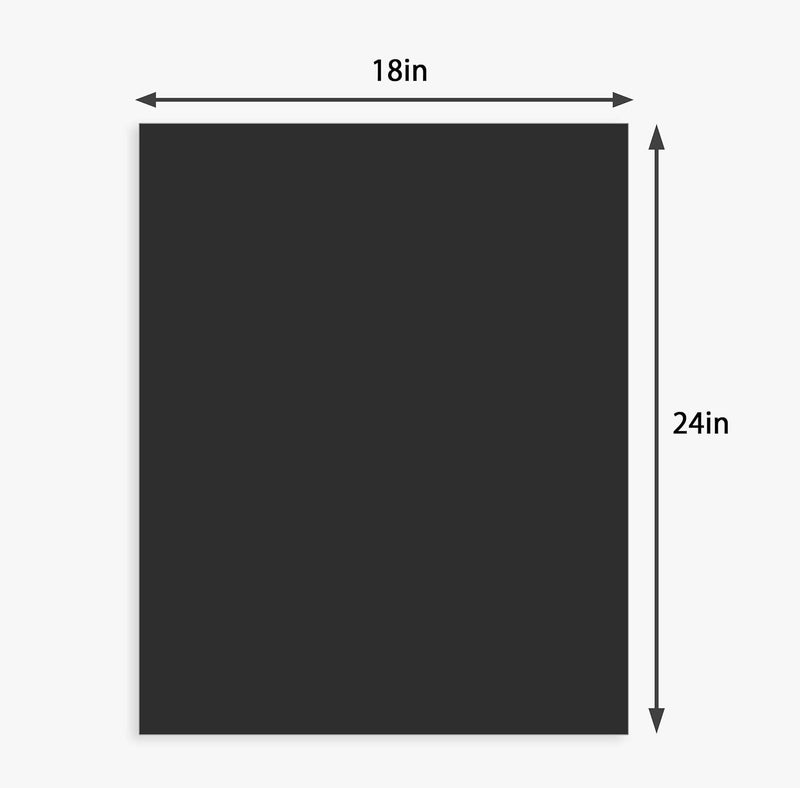 Somime 12 Pack Backing Boards Only - 18x24 Uncut Black Mats Matboards, Acid Free Backerboards, Ideal for Photos/Pictures/Prints/Frames/Arts - Image 2